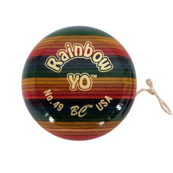 Vintage BC Classic Rainbow No. 49 Yo-Yo Champion Hardwood Made in USA - Picture 6 of 8